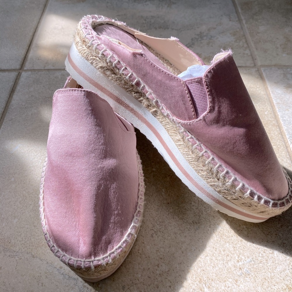 ZARA PINK SATIN MULES